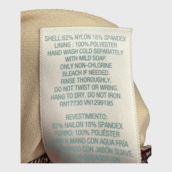 Kona Sol Womens One Piece Shirred Wrap Swimsuit Size 14W Purple Tummy Control - Picture 14 of 16